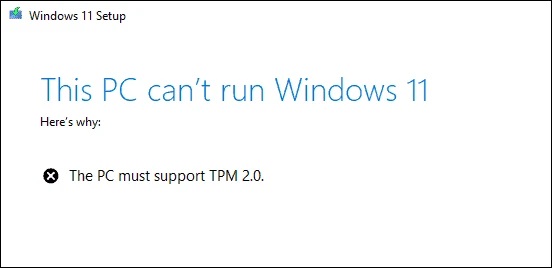 Windows 11 TPM AMD and Intel CPUs