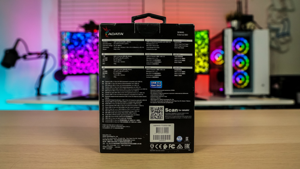 ADATA SE900G External Solid State Drive