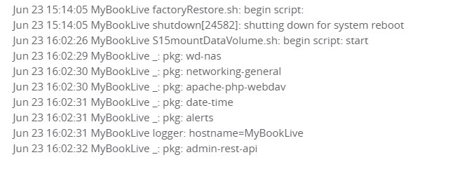 wd live duo log