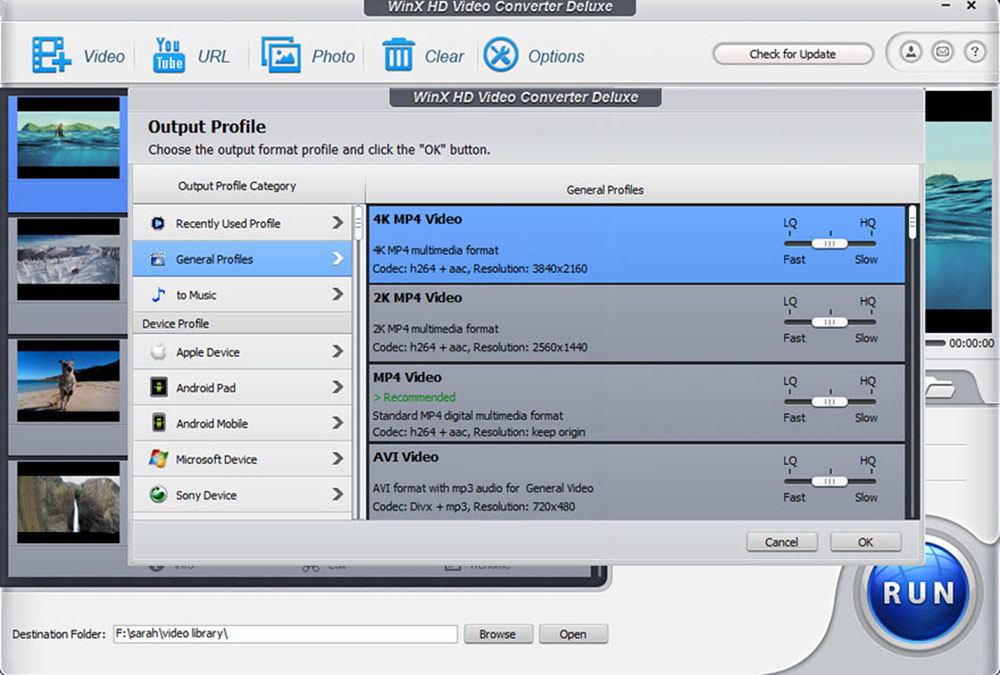 WinX Video Converter shot2