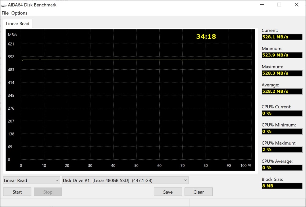 lexar nq100 aida read