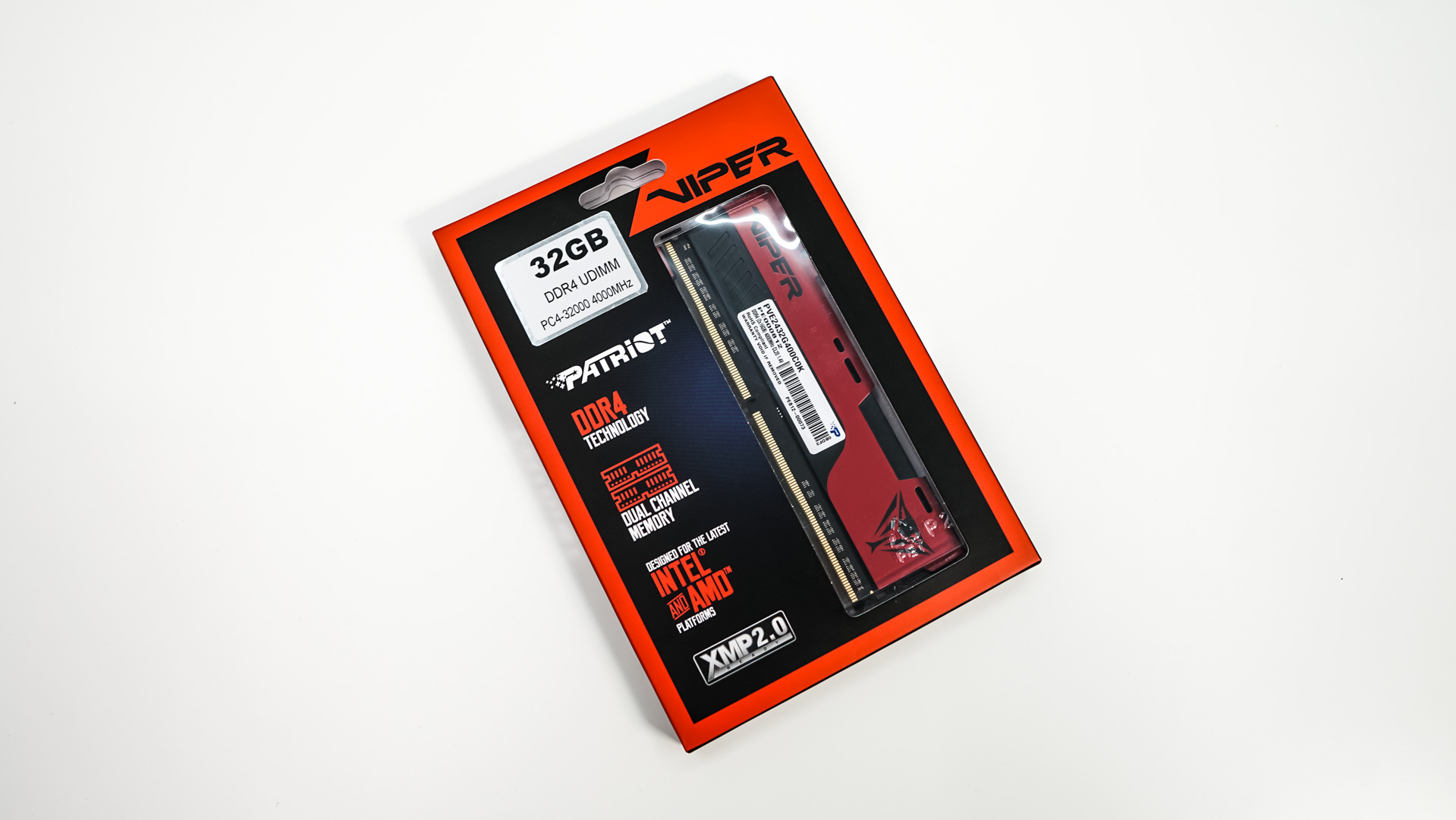 Patriot Viper Elite II DDR4 RAM – 16GB, 32GB, Or 64GB Kits, 2666-4000MT/s, UDIMM
