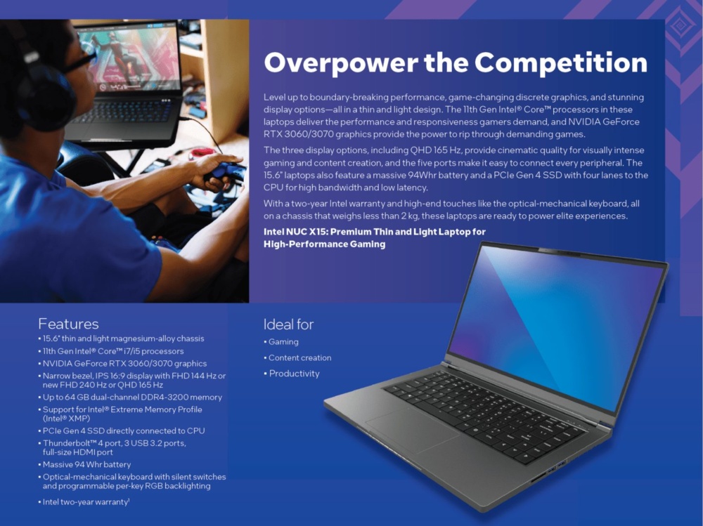 Intel NUC X15 11800 RTX3070 2 1