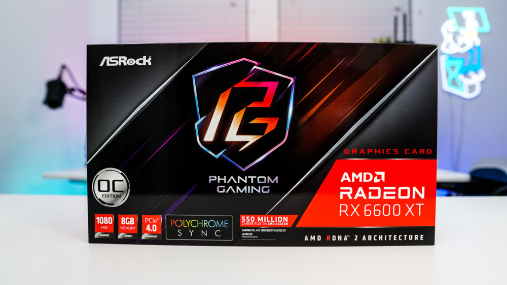 ASRock Radeon RX 6600 XT Phantom Gaming D 8GB OC Graphics Card