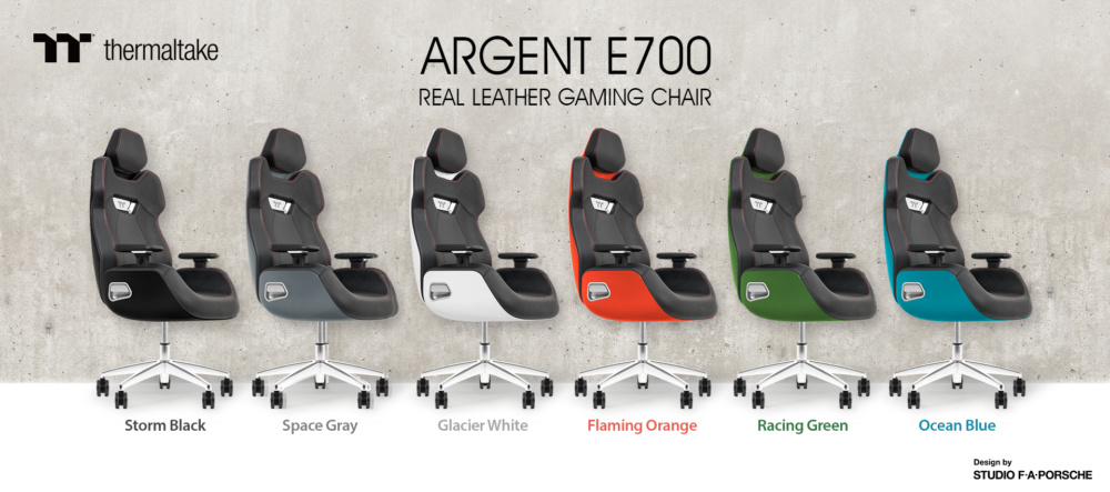 Thermaltake and Studio F. A. Porsche Announce a Design Collaboration on the ARGENT E700 Real Leather Gaming Chair banner2