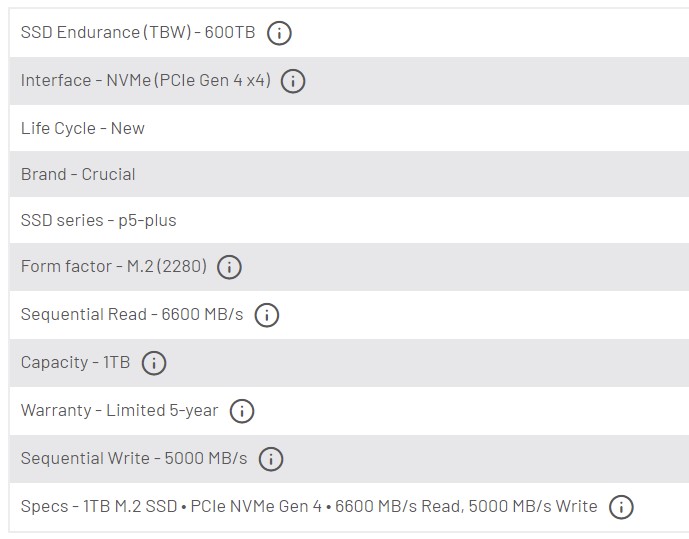 p5 plus specs