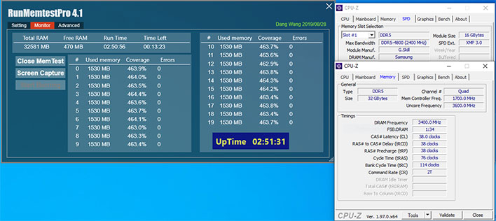 small gskill trident z5 ddr5 memtest