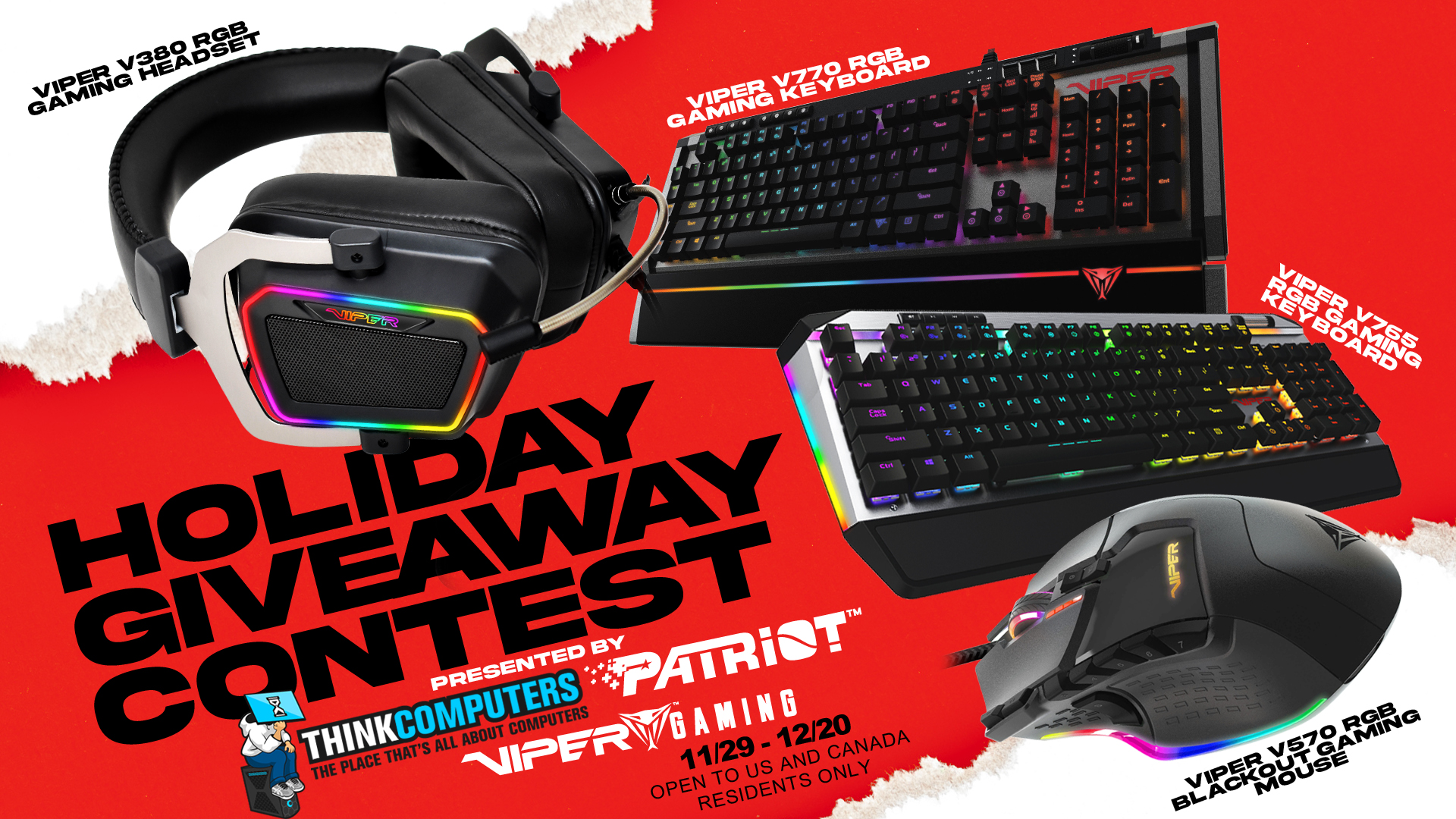 ThinkComputers & Patriot Holiday Giveaway!