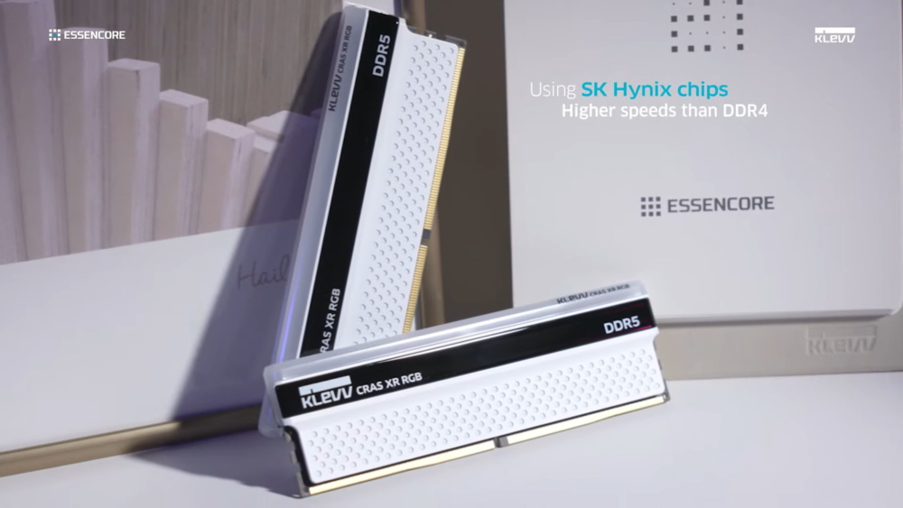 KLEVV announces DDR5 CRAS XR RGB memory up to 6400 4