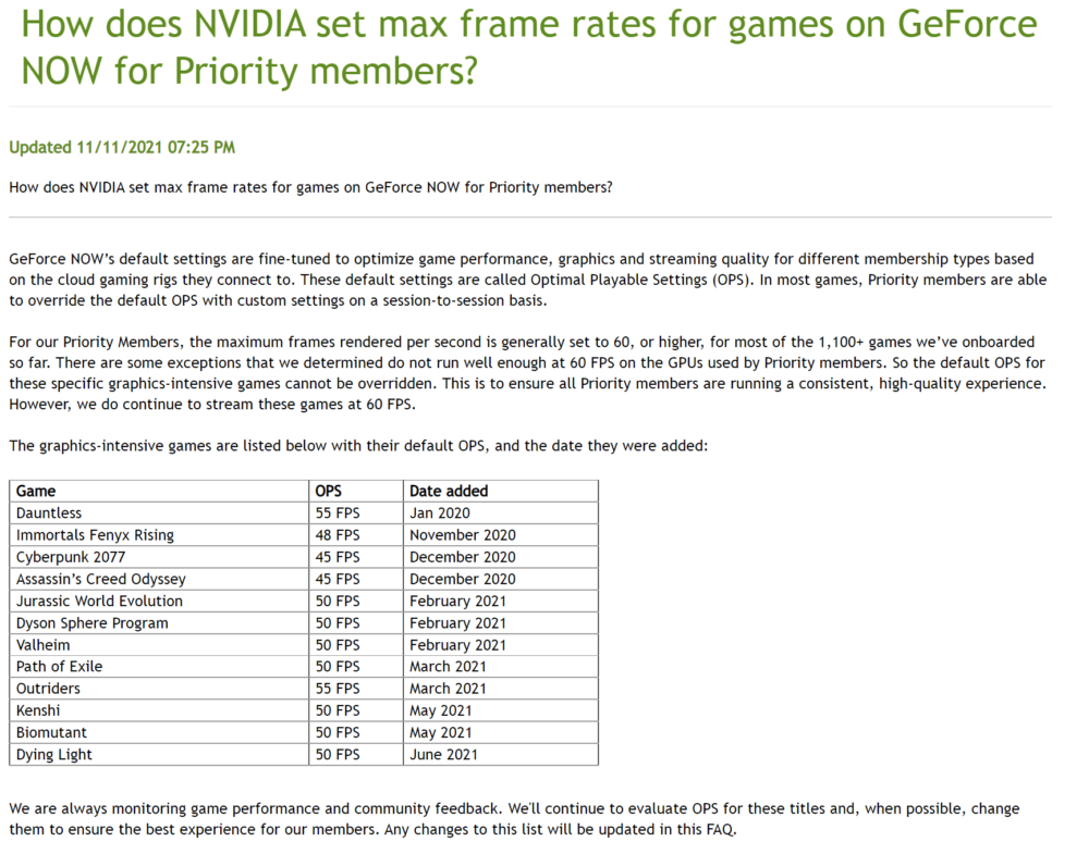 NVIDIA GeForce NOW Cap