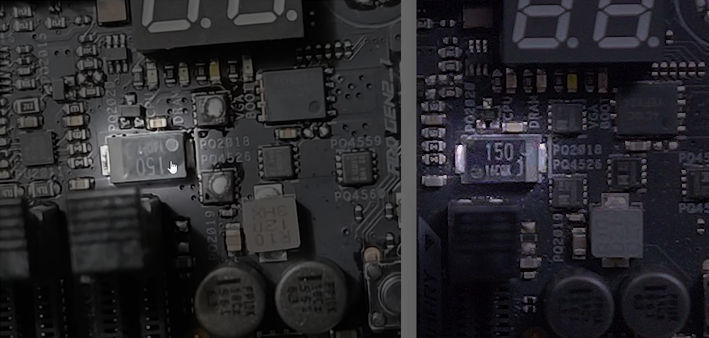ASUS Z690 Hero Capacitors