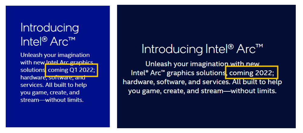 Intel Arc Release Date