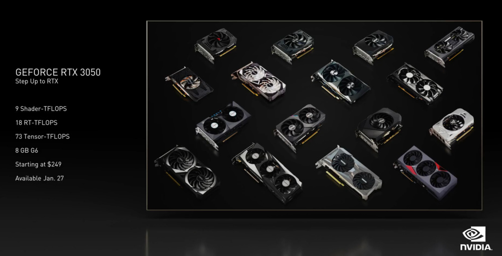 NVIDIA RTX 3050 Designs
