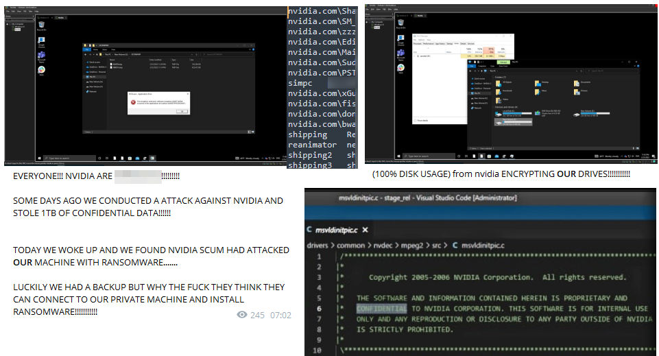 NVIDIA ransomeware update