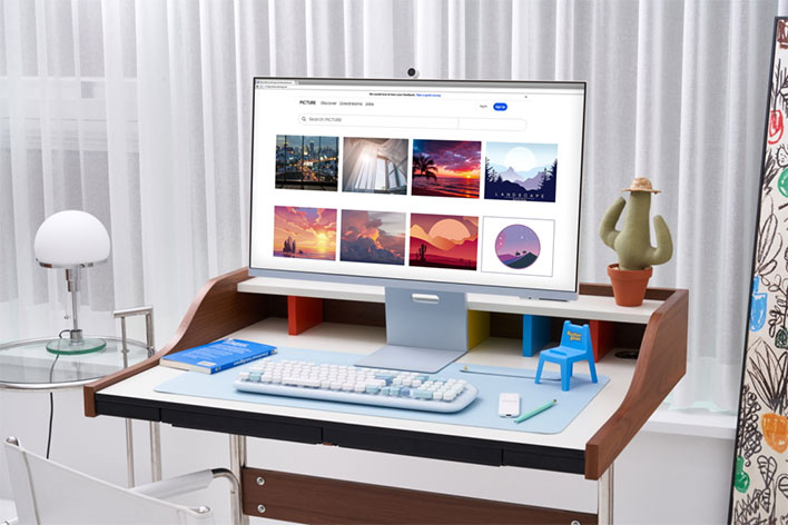 Samsung Smart Monitor M8 Angled