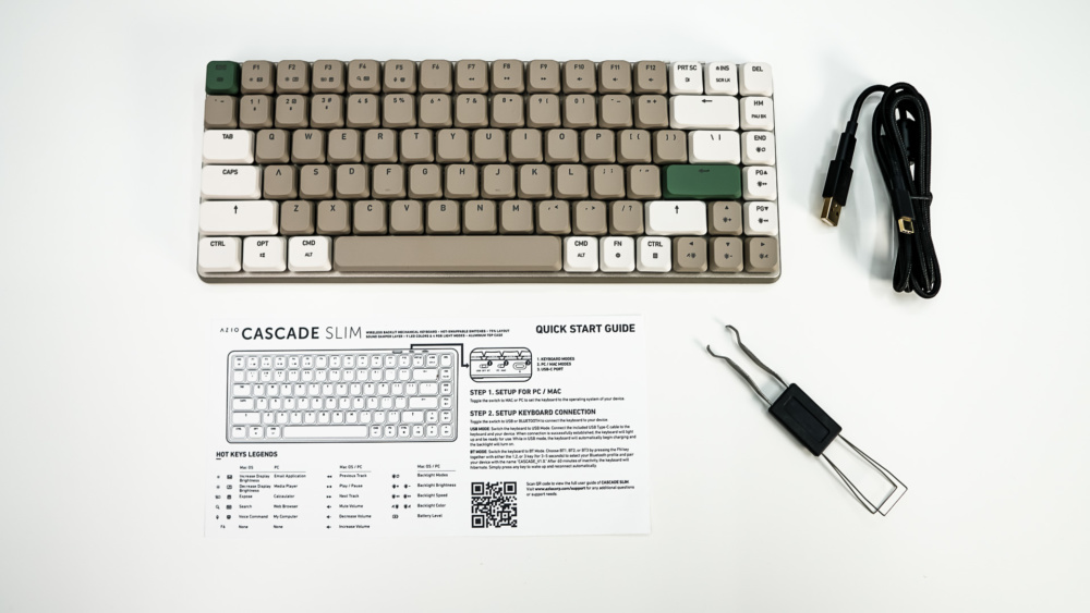 AZIO Cascade Slim Mechanical Keyboard