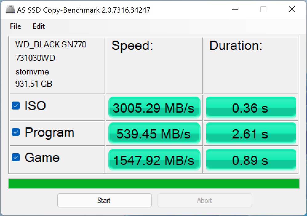 wd black sn770 as ssd 3