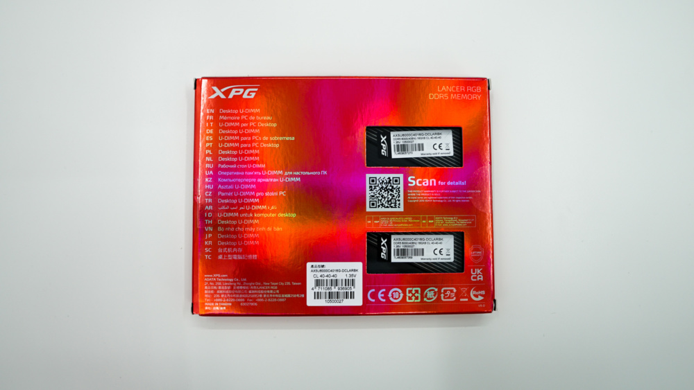 ADATA XPG Lancer RGB DDR5-6000 32GB Memory Kit
