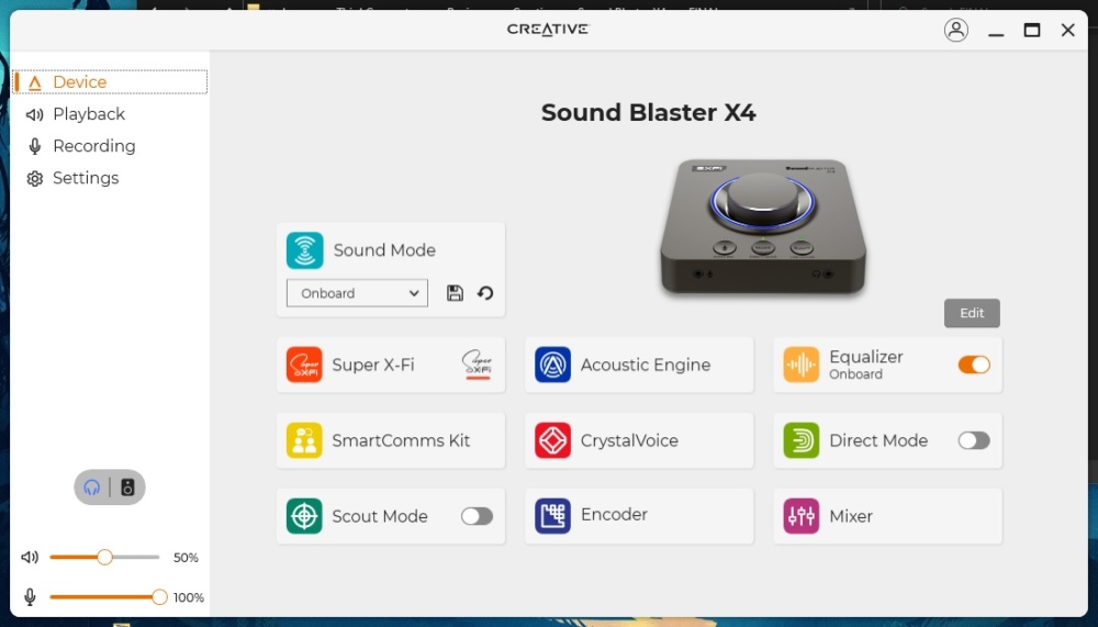 Creative Sound Blaster X4