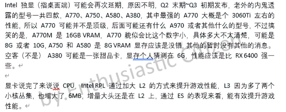 Intel Arc Alchemist GPUs