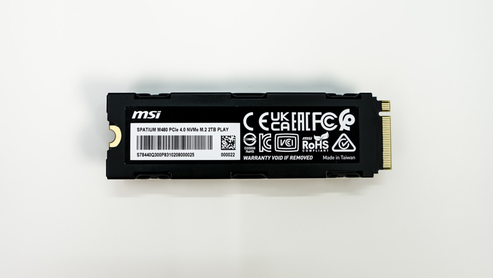 MSI Spatium M480 Play Gen4 NVMe Solid State Drive