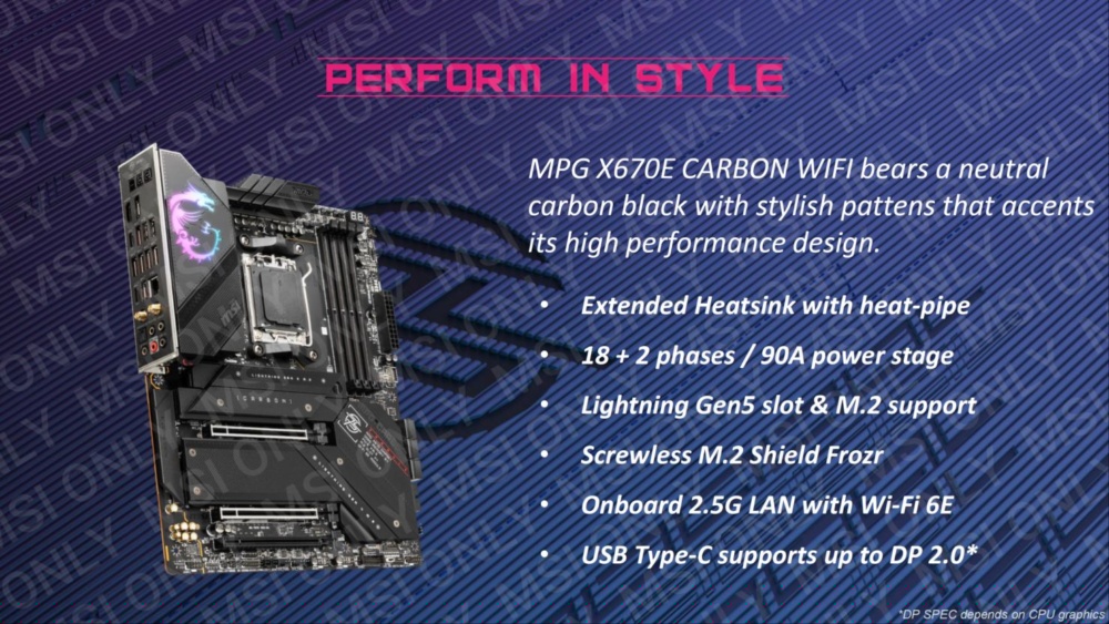 MSI X670 SERIES 8