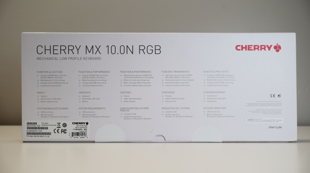 Cherry MX 10.0N RGB