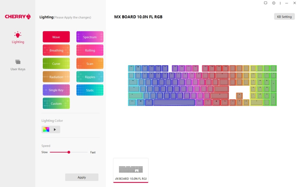 Cherry MX 10.0N RGB