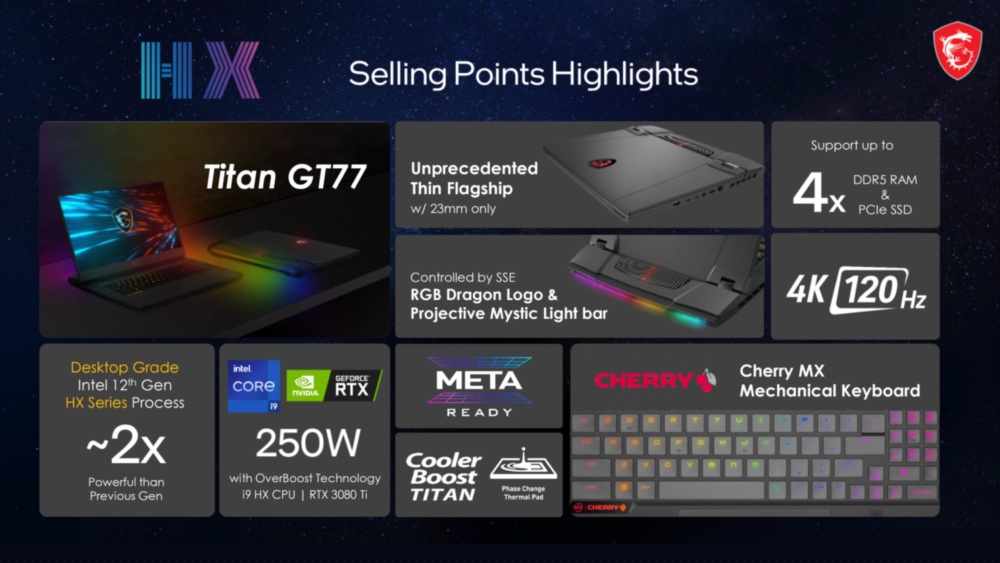 MSI 2022 HX LAPTOPS 2