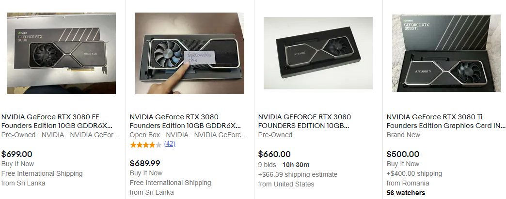 RTX 3080 EBAY