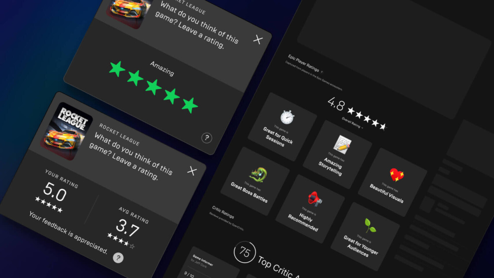 epic games store ratings