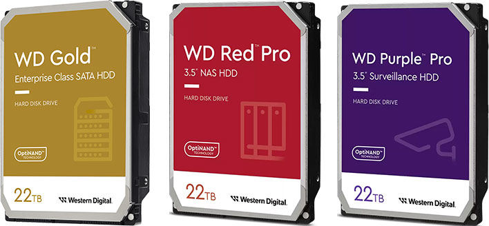 WD 22TB HDDs