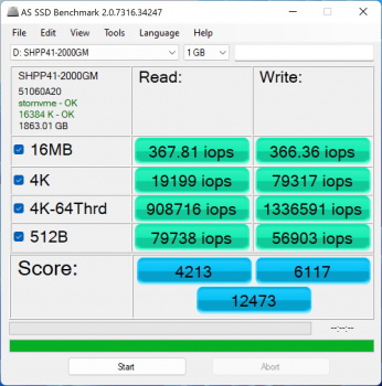 sk hynix platinum p41 as ssd 2