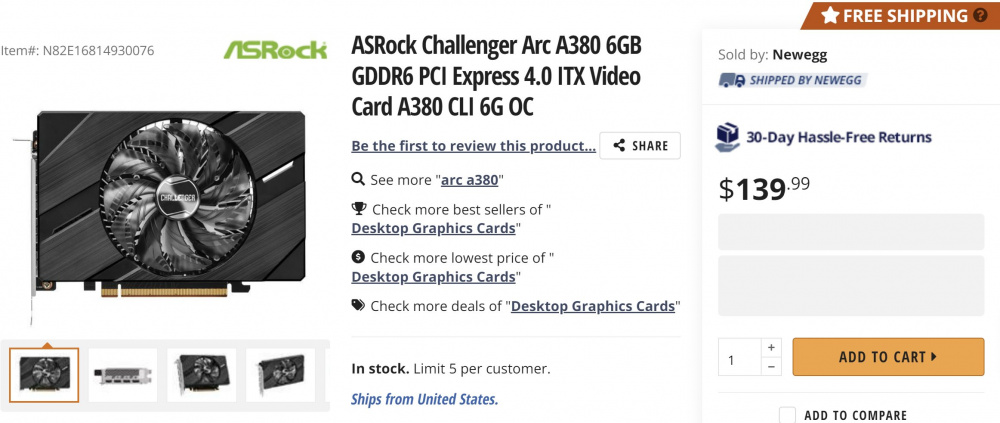 INTEL ARC A380 US