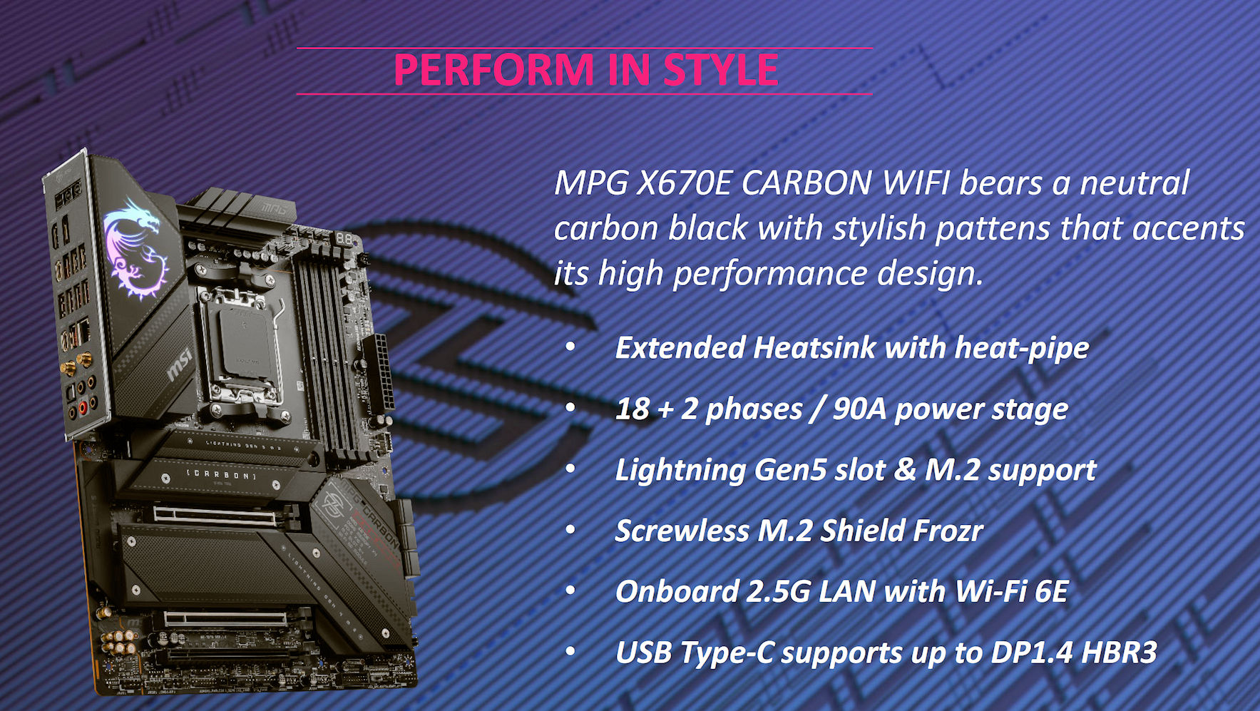 MSI X670 CARBON