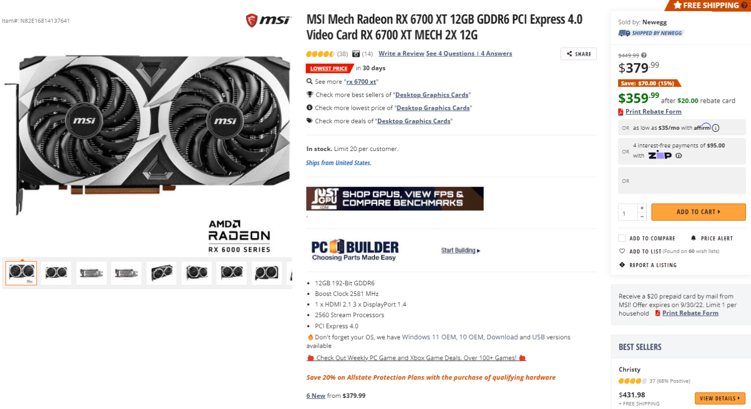 AMD Radeon RX 6700 XT Graphics Card Deal 1480x807 1