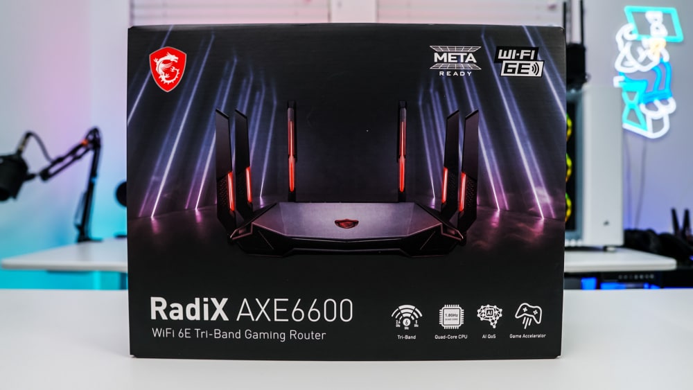 MSI RadiX AXE6600 WiFi 6E Tri-Band Gaming Router