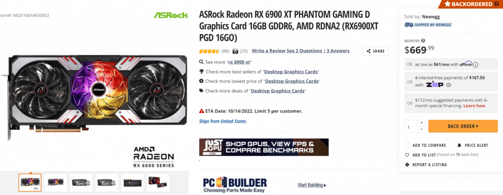 AMD Radeon RX 6900 XT RDNA 2 Graphics Card