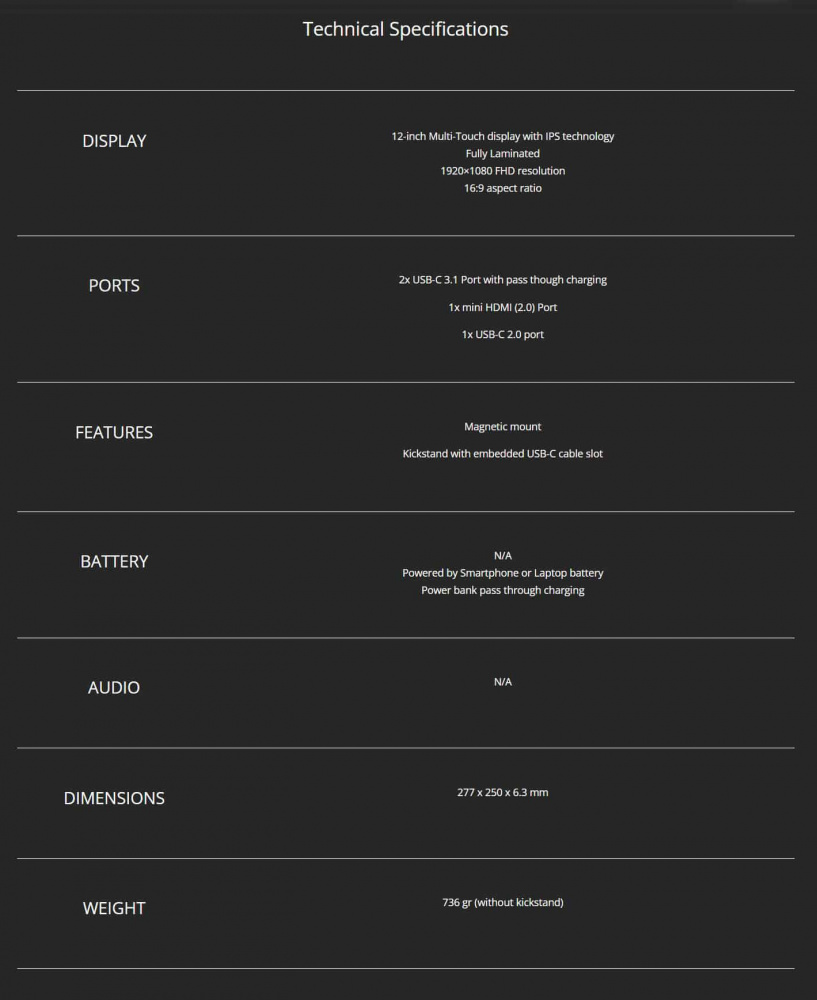 nexpad specs