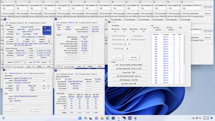 small aorus master memory overclock screenshot