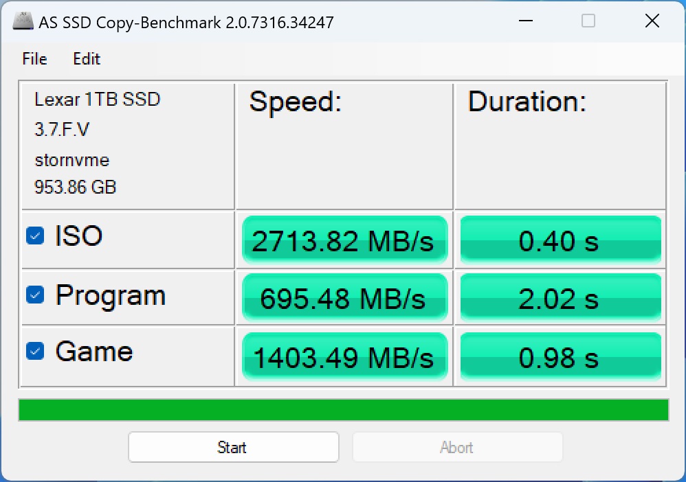 lexar nm800 pro as ssd 3