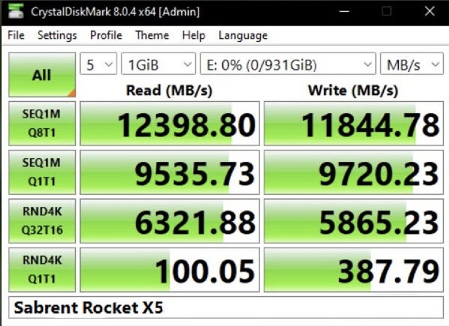 Sabrent Rocket X5