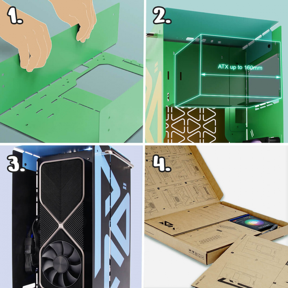 Inwin Poc In Win Launches Innovative and Foldable POC Mini-ITX Tower Chassis ...