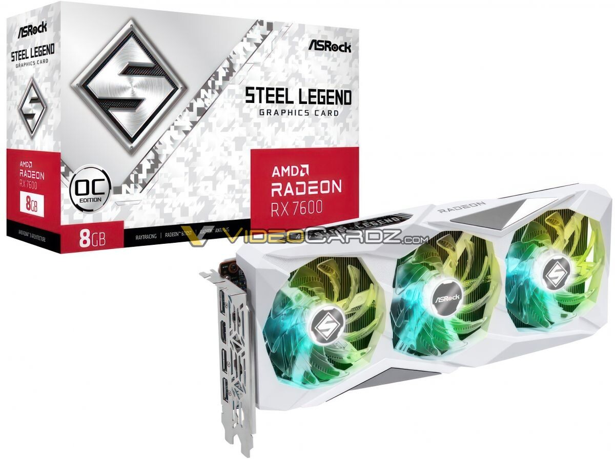 ASRock Radeon RX 7600 Steel Legend