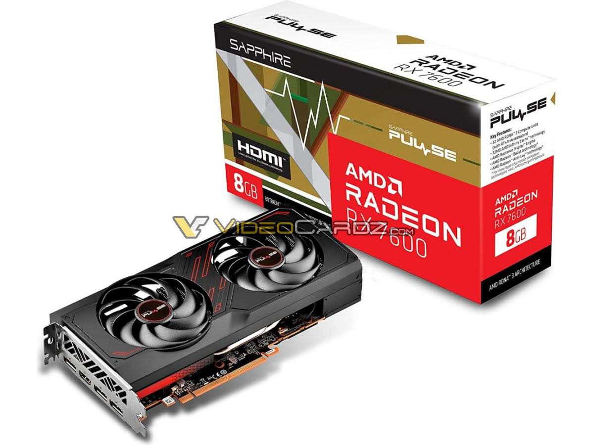 Sapphire Radeon RX 7600 PULSE