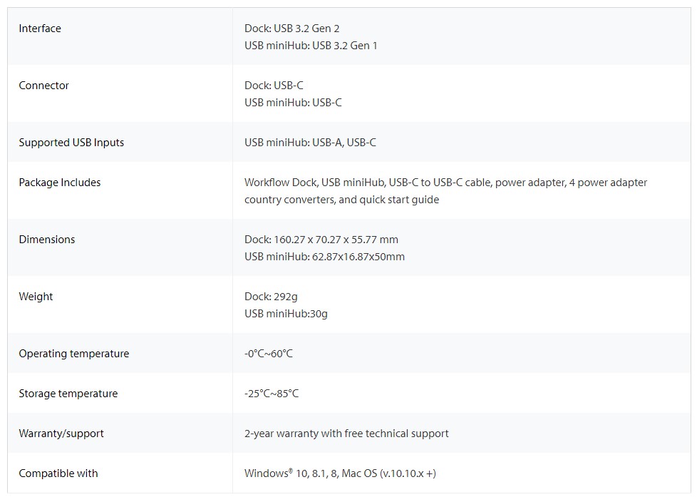 kingston workflow station specs