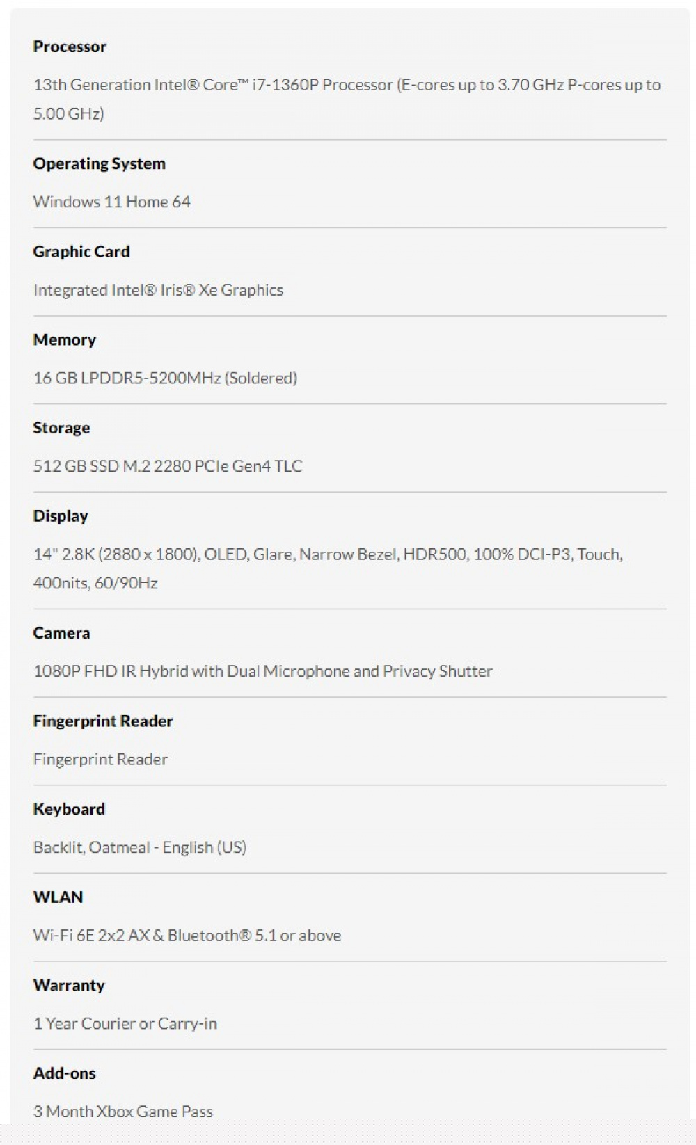yoga 9i 2023 specs