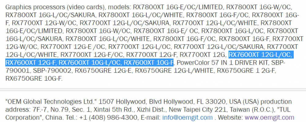 RADEON RX 7600 XT