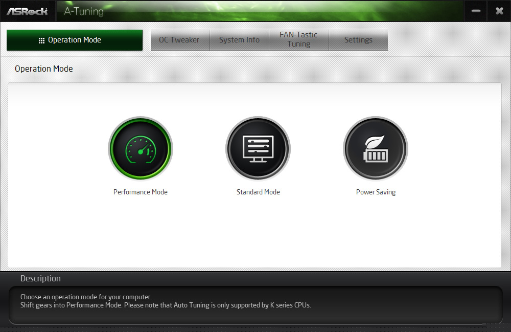 ASRock A-Tuning Utility