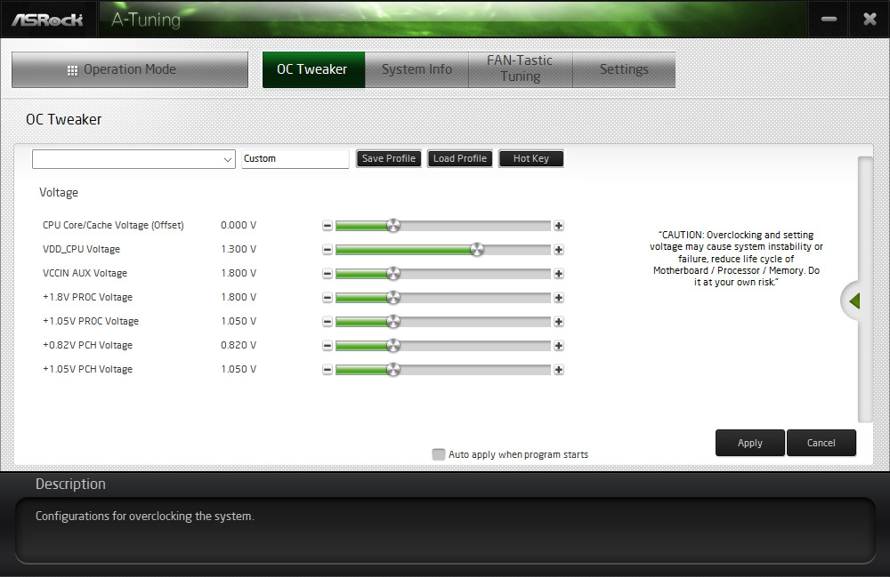 ASRock A-Tuning Utility